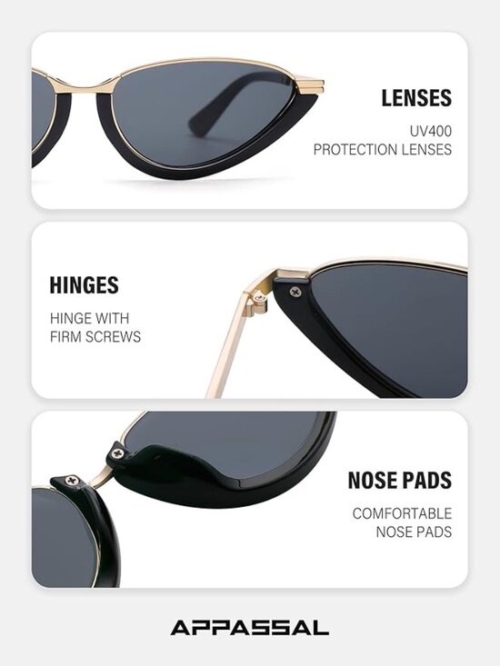 Cat Eye Golden Sunglasses